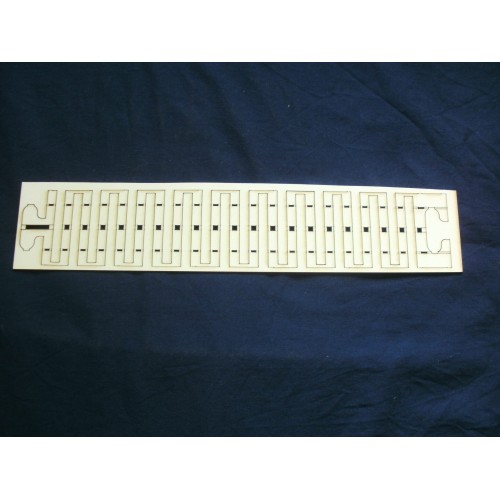 Flexible Road Section 250 mm H0 - Laser-Cut Flexible Section for Curves