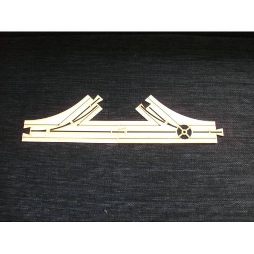 Junction and Merge Road Section H0 - Laser-Cut Section with Servo Recess