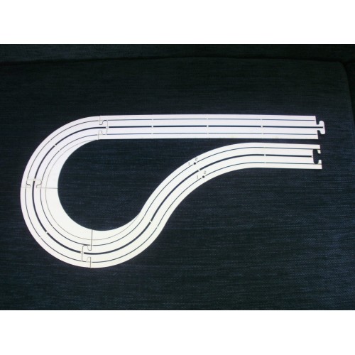 Asymmetric Reversing Loop Road Section H0 - Laser-Cut Loop for Model Cars