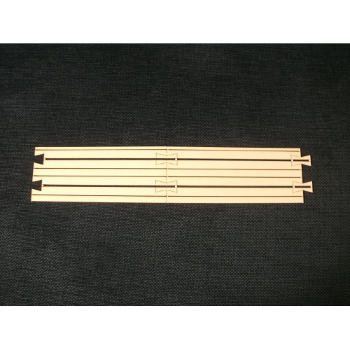 Bus Stop Extension Set 420 mm H0 - Laser-Cut Bus Stop with Lay-By