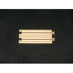 Bus Stop Extension Set 210 mm H0 - Compact Laser-Cut Bus Stop
