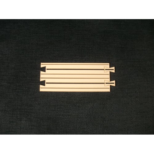 Bus Stop Extension Set 210 mm H0 - Compact Laser-Cut Bus Stop